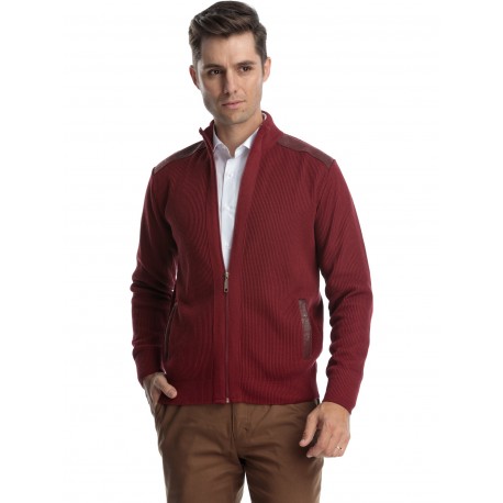 Jacheta slim cu fermoar