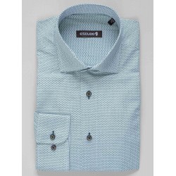 Camasa regular fit cu imprimeu verde