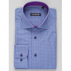 Camasa regular cu carouri medii