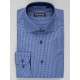 Camasa barbati cu carouri bleumarin slim fit