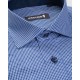 Camasa barbati cu carouri bleumarin slim fit