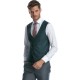 Costum vernil slim fit cu vesta 