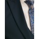 Costum slim fit cu vesta bleumarin