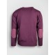 Pulover regular fit mov cu cotiere