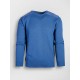 Pulover cu cotiere regular albastru