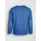 Pulover cu cotiere regular albastru
