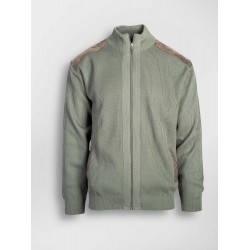 Jacheta tricotata regular oliv