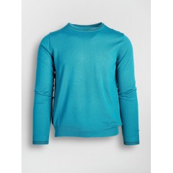Pulover la baza gatului turcoaz slim fit