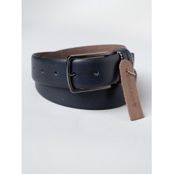 Curea piele bleumarin