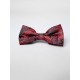 Papion negru cu rosu model floral 