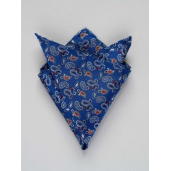 Batista albastra model paisley